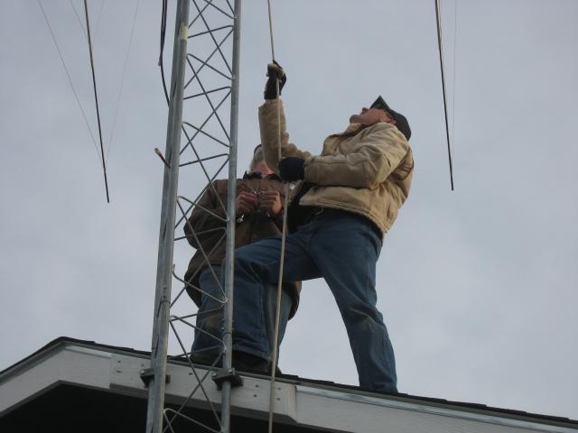 Attaching antenna to Tower